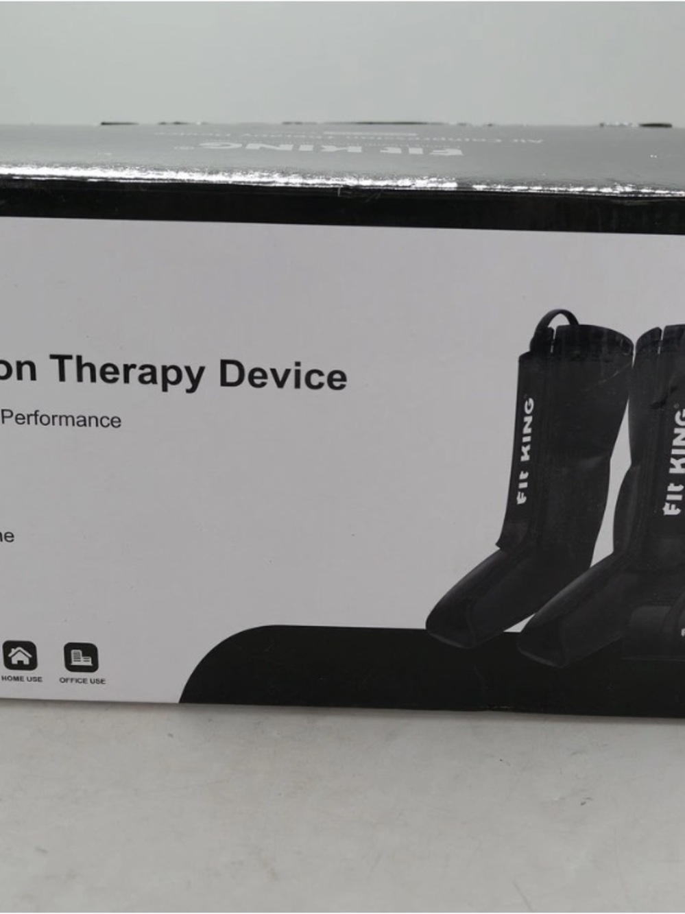 Fit King Air Compression Device FT-068A Leg Foot Circulation Massager Black
